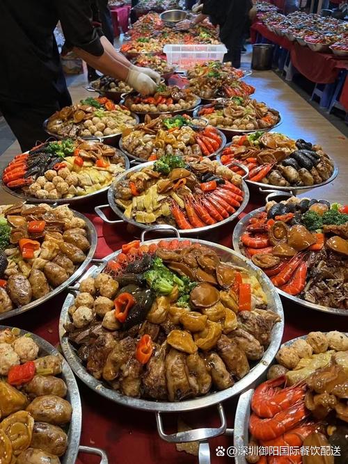 大盆菜围餐上工厂年会尾牙宴席 深圳御阳国际餐饮服务的团餐解决方案